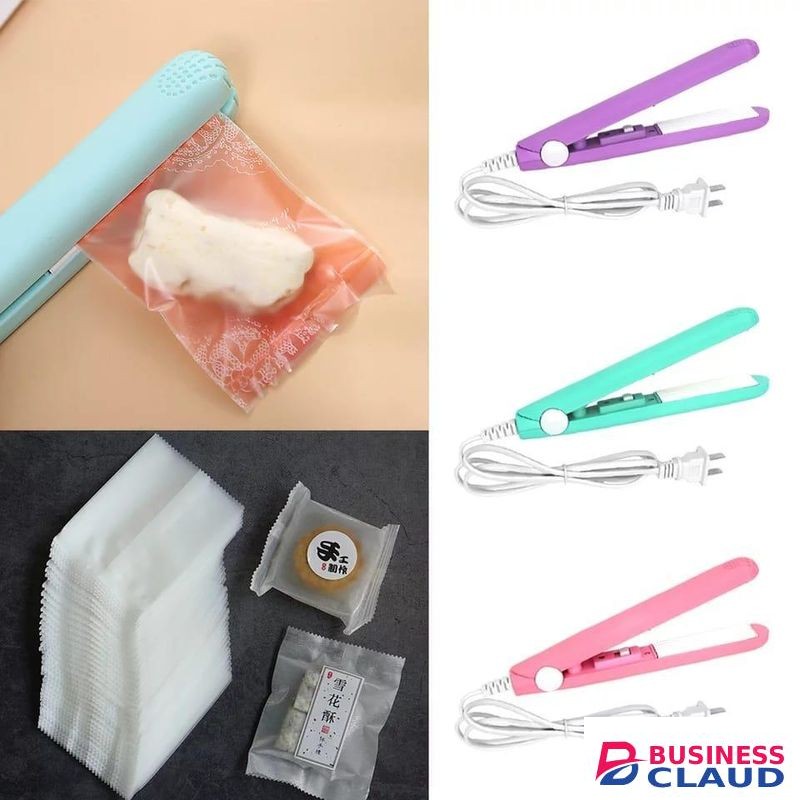 Duo Purpose Thermal Sealer and Mini Hair Straightener – Portable 2-in-1 Heat Sealing Machine for Food Bags and Hair Styling, Compact Travel-Friendly Design, Safe Temperature Control, Fast Heating, Durable Build