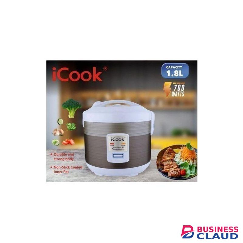 icook 1.8l nonstick multipurpose rice cooker