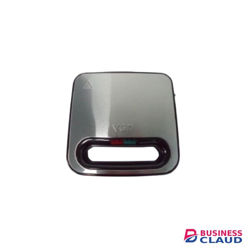 VON SM211AX Sandwich Maker 2 Slice, 750W - Stainless Steel - Dark Silver (1YR WRTY)