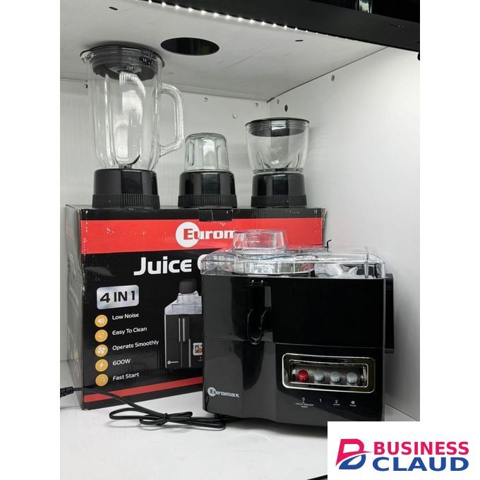 Euromax Euromax, Juicer 4 in 1 Powerful Multifunctional Juicer for Smoothies, Citrus, and More Easy to Clean 1200W Motor Compact Design for Home Use