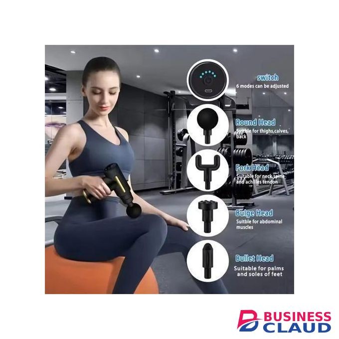 Portable Wireless Muscle Massage Gun Compact Fascial Gun Silent Muscle Relaxation Vibration Massage Fitness Device