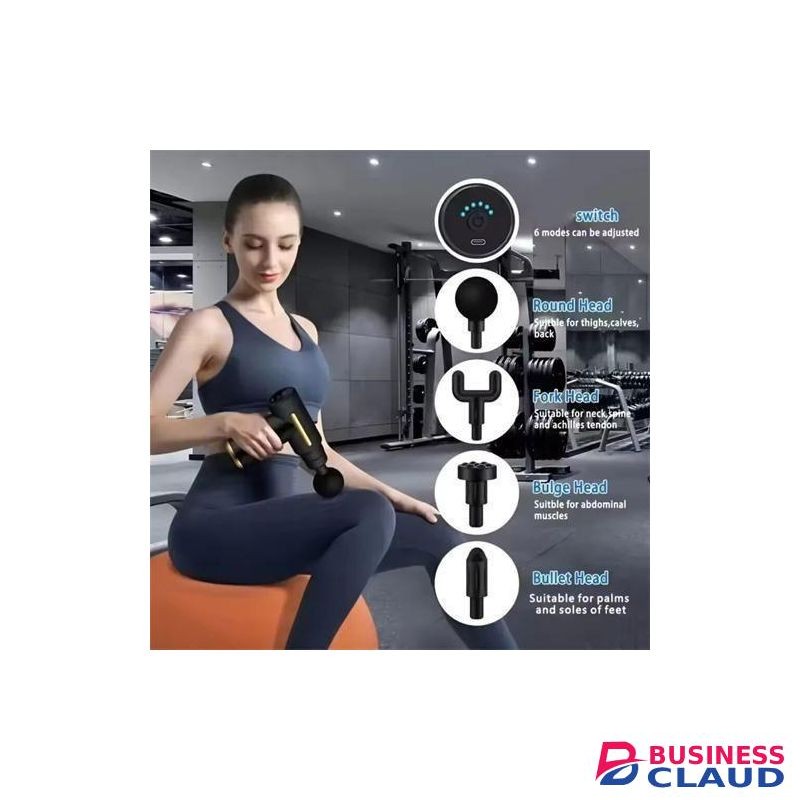 Portable Wireless Muscle Massage Gun Compact Fascial Gun Silent Muscle Relaxation Vibration Massage Fitness Device