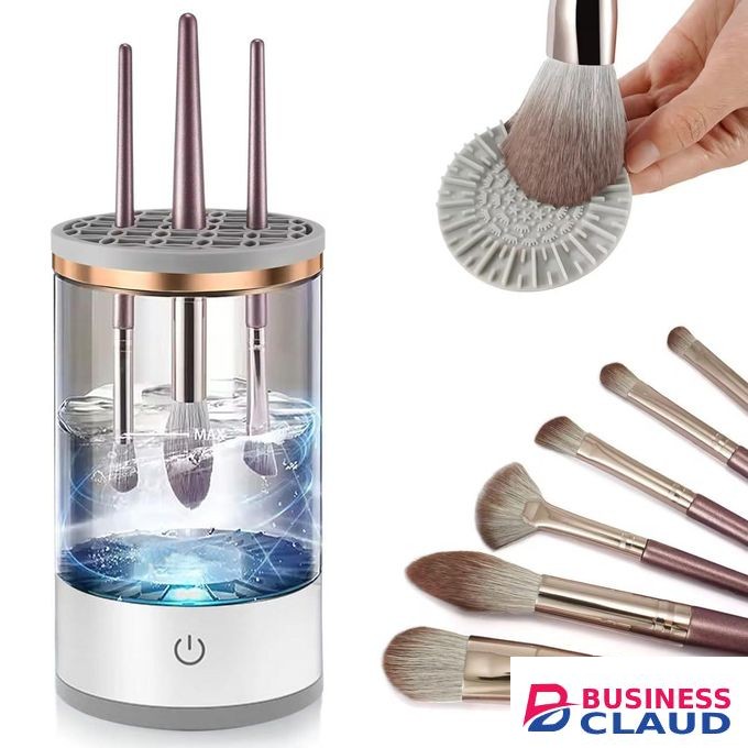 Electric Makeup Brush Cleaner - Portable Compact Design for Travel Home Use - Professional Makeup Brush Cleaning Machine - Automatic Makeup Brush Cleaner