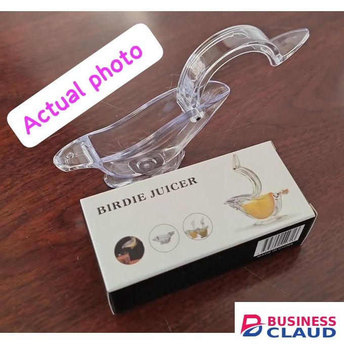 Clear Acrylic Mini Birdie Juicer – Compact, Durable Citrus Squeezer for Quick Lemon and Lime Juicing
