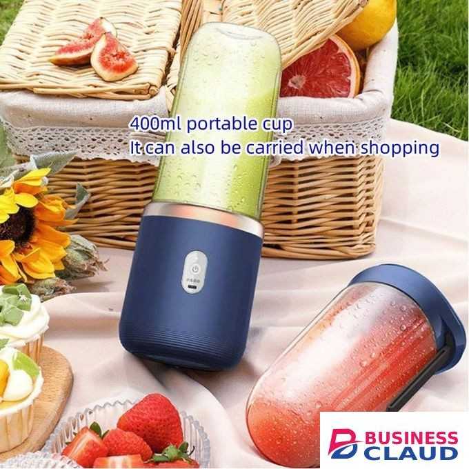 Blender Double Cup Juicer Portable Rechargeable Household Multi Functional Fruit Juicer