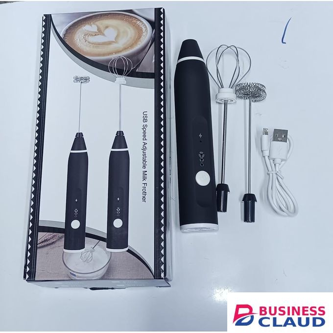 Wireless Electric Handheld Milk Frother, Blender,USB Rechargeable Milk Frother - Adjustable Speed Handheld Foam Maker With 2 Whisks,Coffee Foam Maker,Rechargeable Drink Mixer.