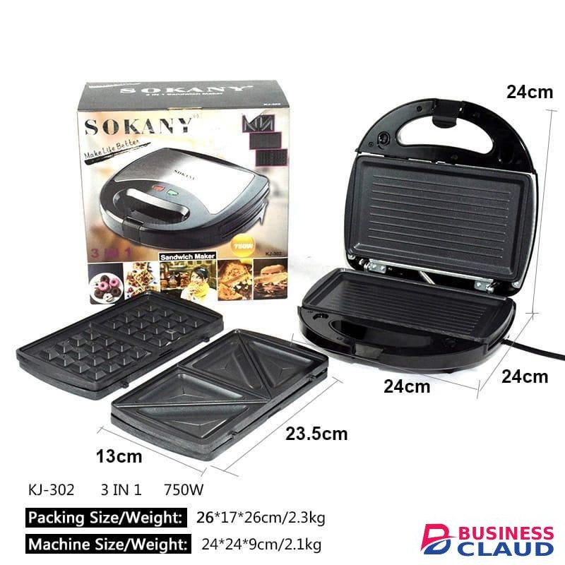 Sokany 3in 1 sandwich maker