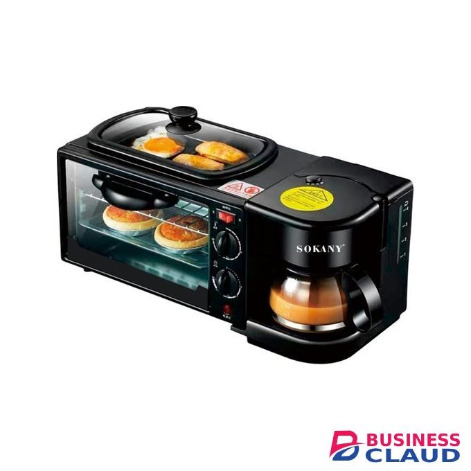 Sokany 3In 1 Multi Function Breakfast Maker Machine.