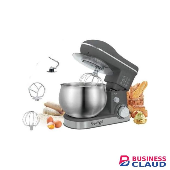Signature 5L Stand Mixer - 1000W Heavy-Duty Kitchen Mixer with Dough Hook, Whisk & Mixer Blade Attachments, adjustable Speed Control, Large Capacity Electric Stand Mixer for Bread, Cakes, and Home Baking