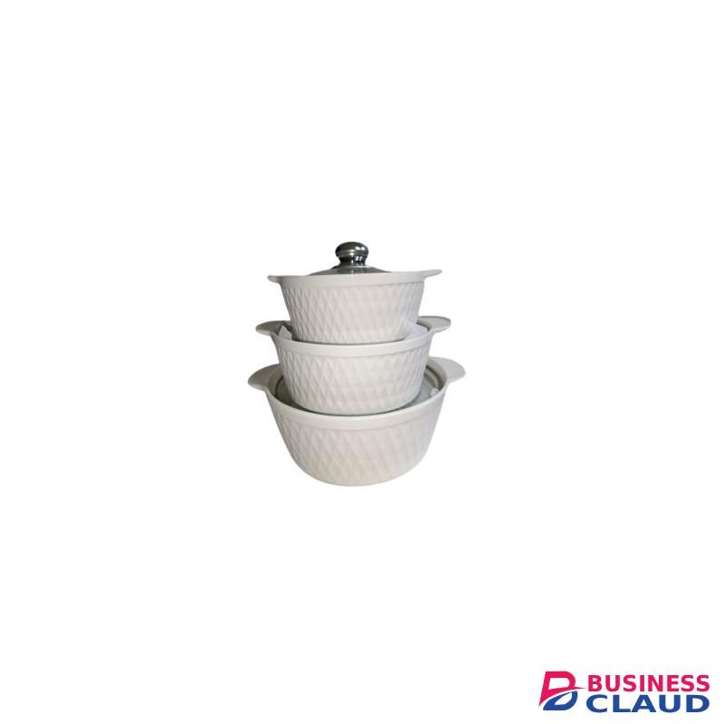 Ceramic 3pcs Soup Pot