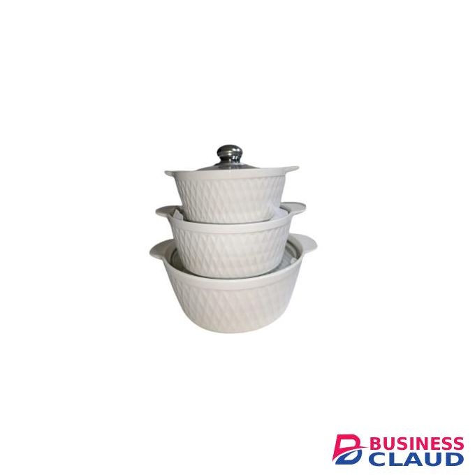 Ceramic 3pcs Soup Pot