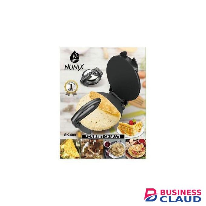 Nunix Modern Electric Chapati Roti Maker With Heavy Non Stick,Modern Electric Chapati and Roti Maker with Heavy-Duty Non-Stick Plate