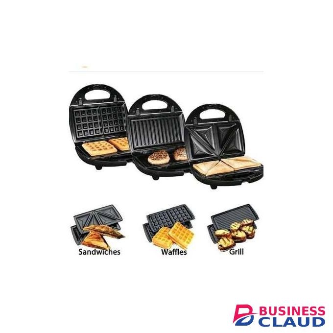 Nunix 4 In 1 Slice Sandwich,doughnut, Waffles & Grill Maker