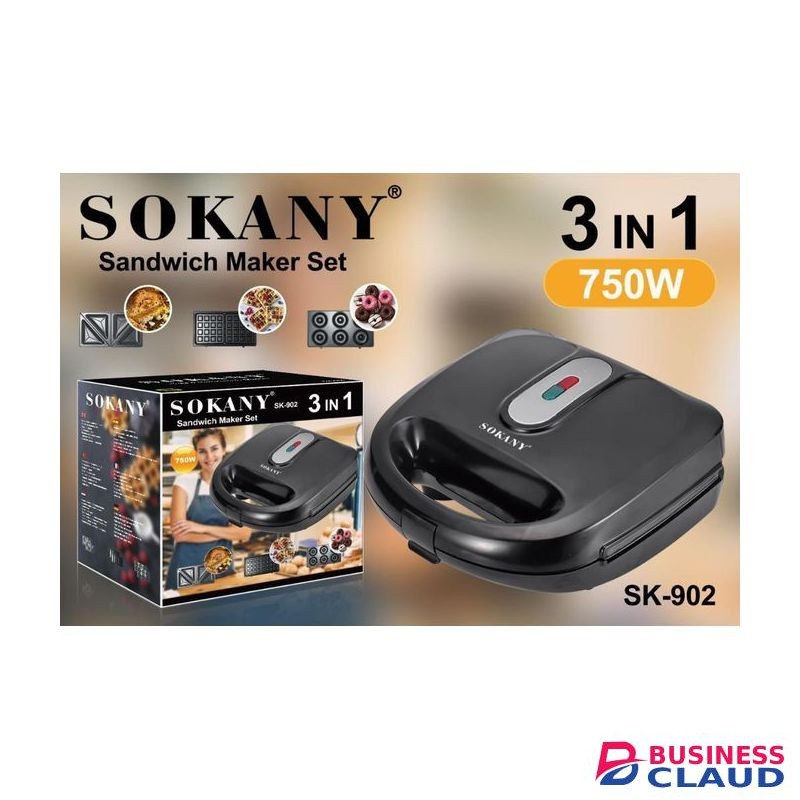 Sokany Sandwich Maker 3 IN 1