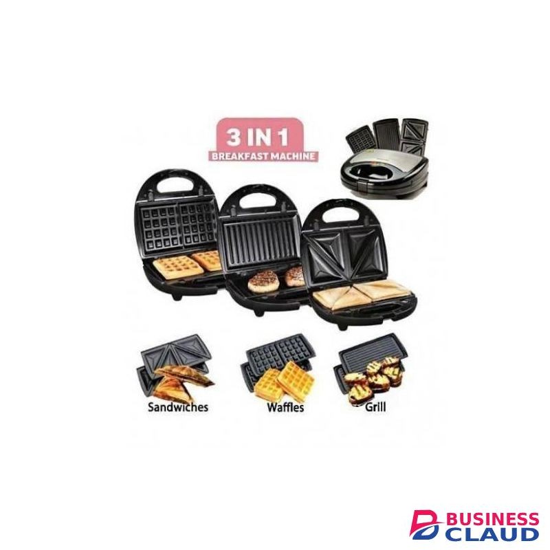Lords 3 In 1 Sandwich, Waffle Maker & Grill