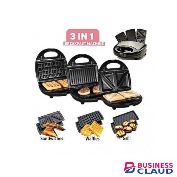Lords 3 In 1 Sandwich, Waffle Maker & Grill