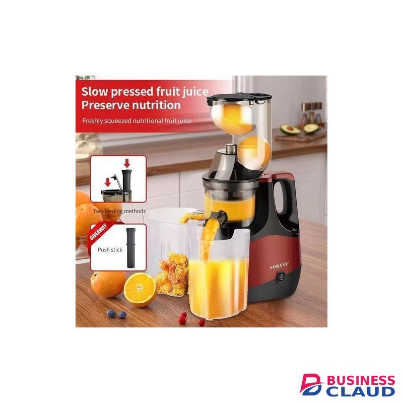 Sokany Juicer Machines with Large Feed Chute, 800W Cold Press Juicer for Whole Vegetables and Fruits, Slow Masticating juicer Easy to Clean Juice Extractor Machine High Juice Yield