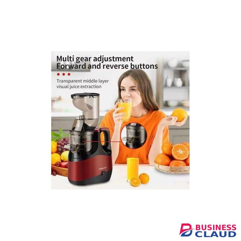Sokany Juicer Machines with Large Feed Chute, 800W Cold Press Juicer for Whole Vegetables and Fruits, Slow Masticating juicer Easy to Clean Juice Extractor Machine High Juice Yield
