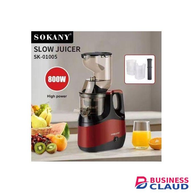 Sokany Powerful 800W Electric Slow Juicer Cold Press Squeezer For Fruits And Vegetable Slow Masticating Juicer Machine Food Processor