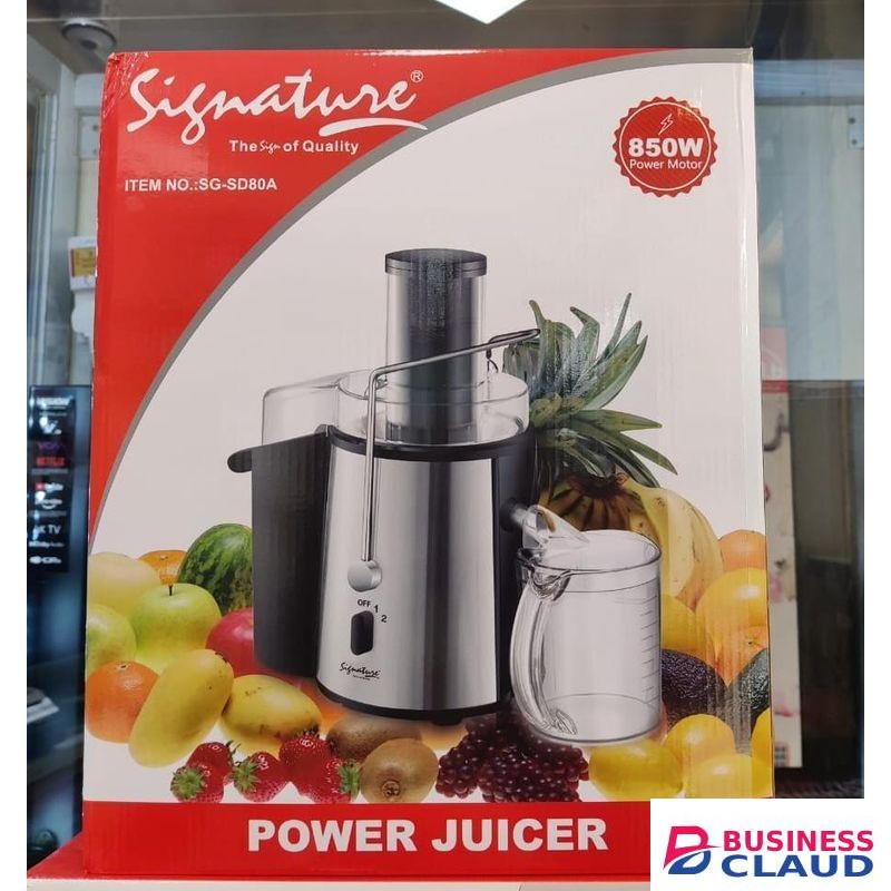Signature Modern Stainless Steel Power Juicer – Heavy-Duty, Fast & Efficient Juice Maker