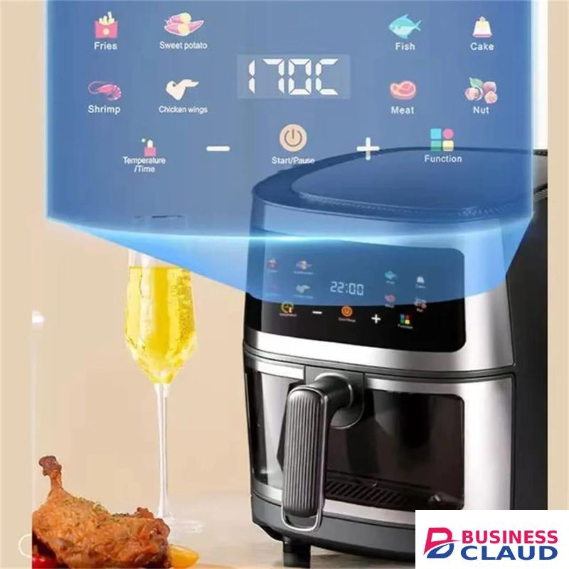 SILVER CREST Best Selling 8 liter Hot Air Oven Non-Stick Air Fryer Bake Roast Warm Grill Air Fryer