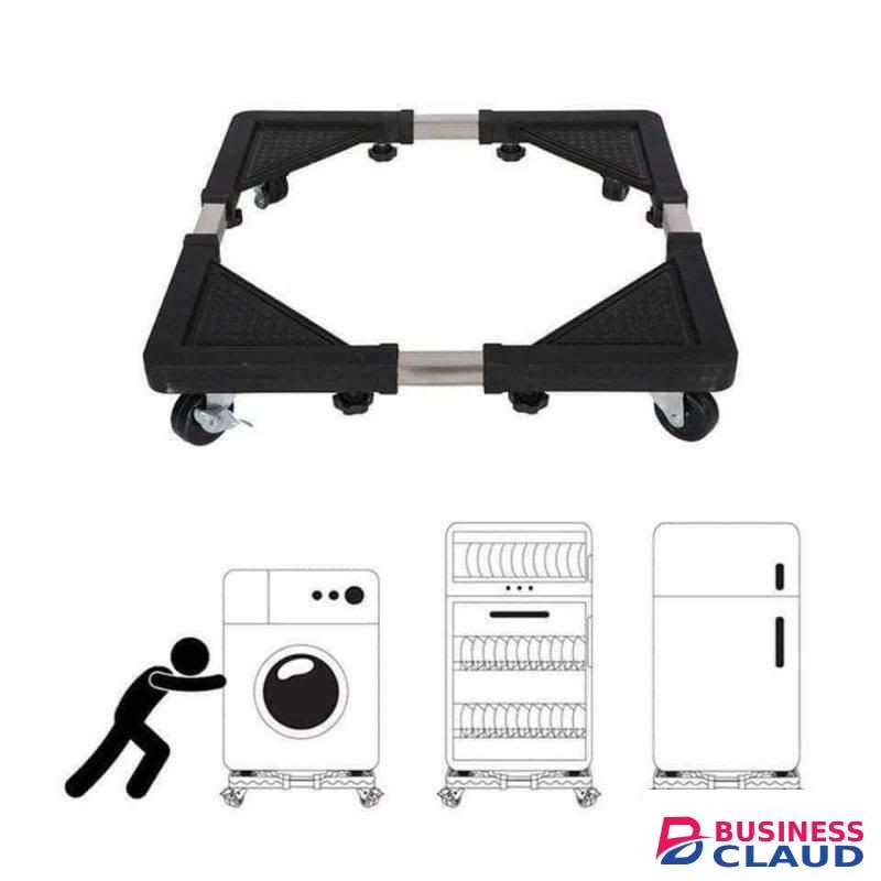Adjustable Heavy-Duty Appliance Base Stand with Wheels
