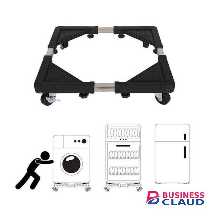 Adjustable Heavy-Duty Appliance Base Stand with Wheels