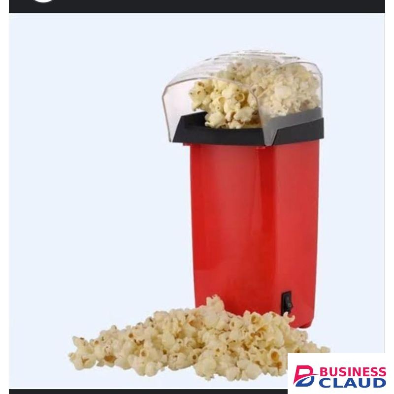 Electric Popcorn Maker Machine - Healthy & Delicious Oil-Free Air Popper, Fast Heating, Easy to Clean, 10-Cup Capacity