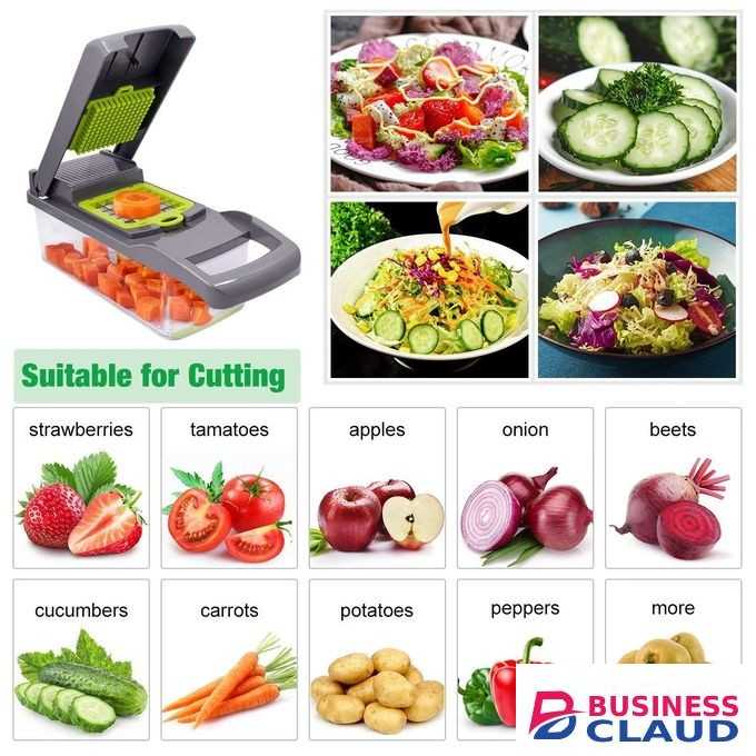 Food Vegetable Cutter Chopper Slicer Dicer Peeler
