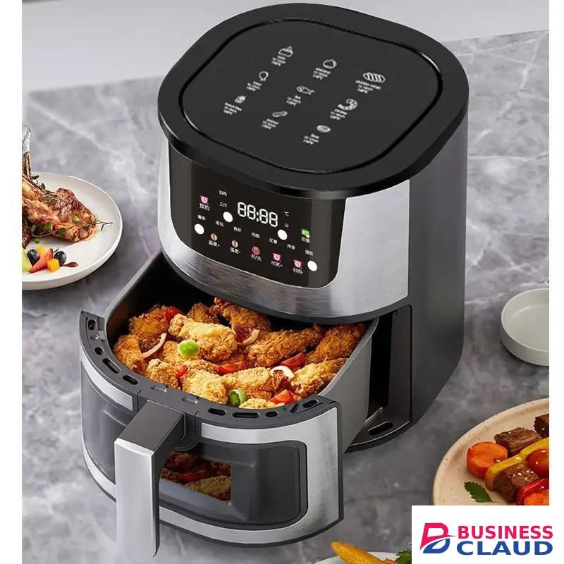 Multifunctional 15 Litre Digital Display Air Fryer Visual Large Capacity Electric Stainless Steel Smart & Intelligent Functions
