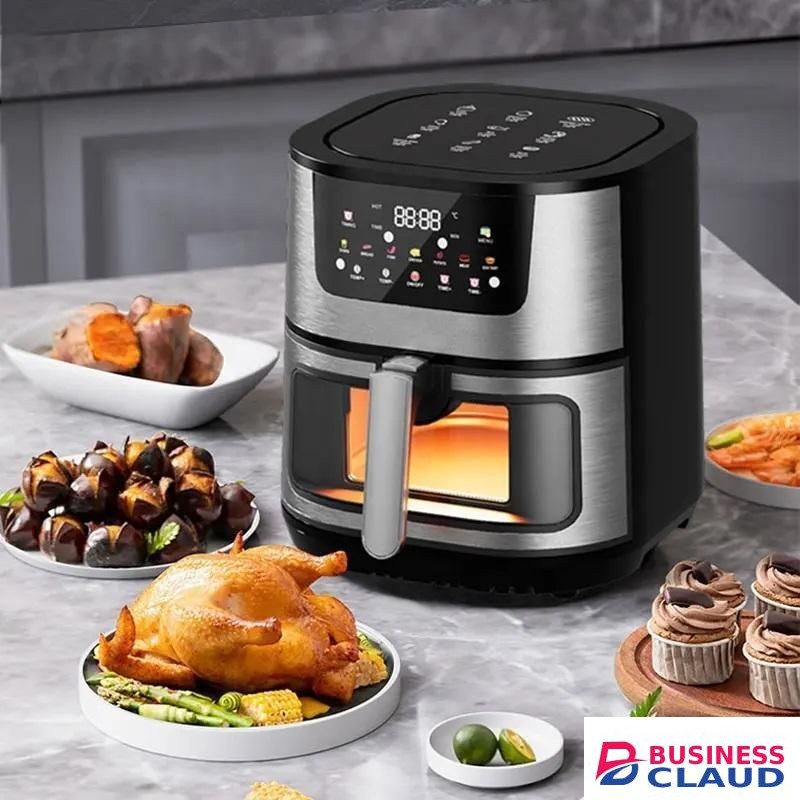 Multifunctional 15 Litre Digital Display Air Fryer Visual Large Capacity Electric Stainless Steel Smart & Intelligent Functions