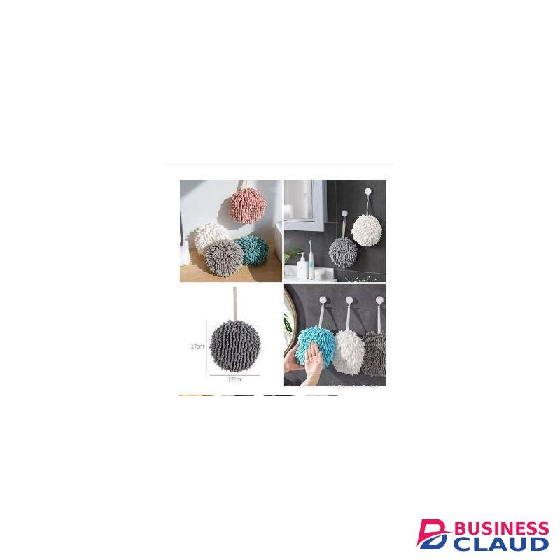 Blue Chenille Towels Kitchen/Bathroom Towel Ball Quick Drying Soft Absorbent Microfiber Towels Material: Sponge and Chenille Size: 17cm*17cm*17cm Style: modern and simple Purpose: Absorb water to wipe hands dishes, etc.