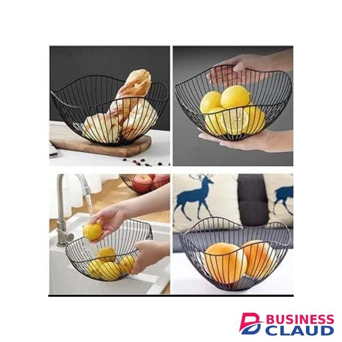 Modern Fruit Mesh Basket Bowl For Kitchen Tabletop Holder For Fruits,Snacks, Vegetables Fruit Holder Stand Storage