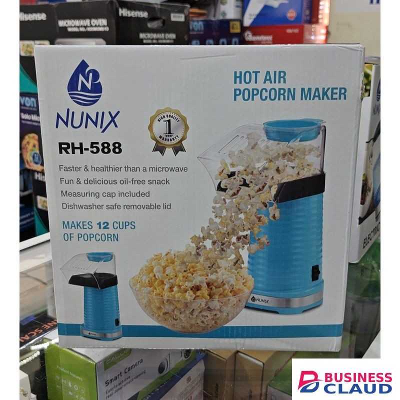 Nunix 1200W Hot Air Oil-free Popcorn Maker Machine