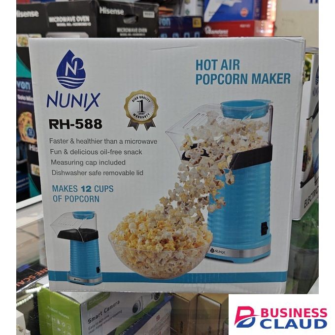 Nunix 1200W Hot Air Oil-free Popcorn Maker Machine