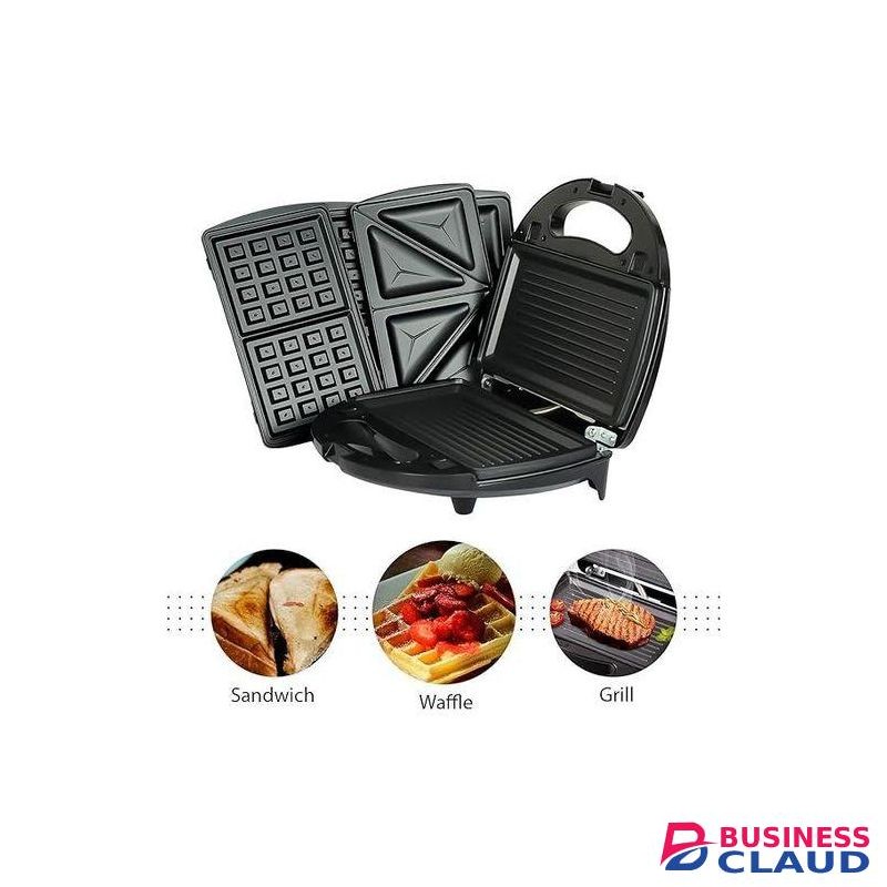 Sokany multifunctional non stick 3 IN 1 Sandwich/Waffle/Grill Maker