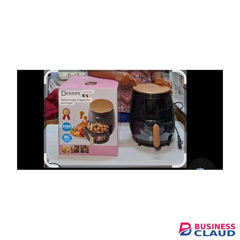 Dessini 8L Electric Airfyer 8Litres Capacity Hot Air Fryers, Electric Oilless Airfryer With Digital Touch Screen-2400W