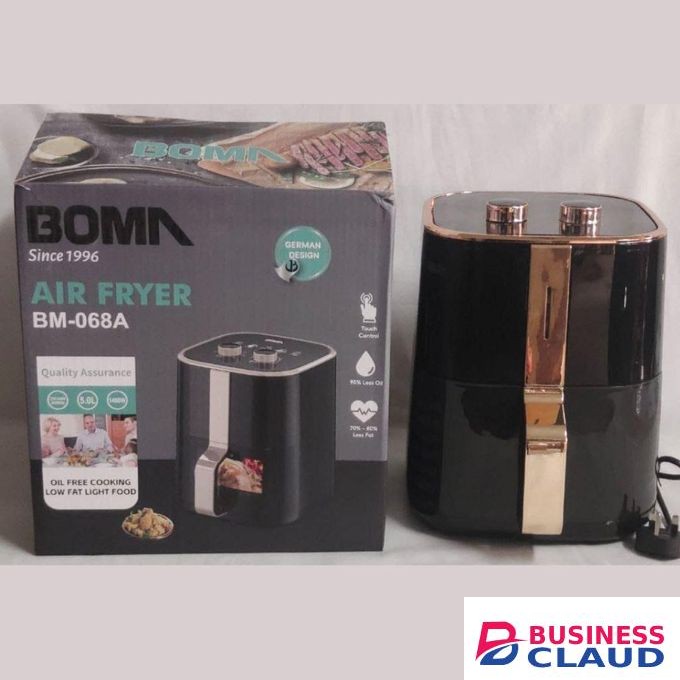 Boma 5L Low-Oil Cooking Digital Air Fryer – Compact and Stylish