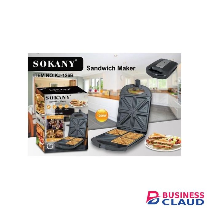 Sokany Non-Stick 4 Slice Sandwich Maker