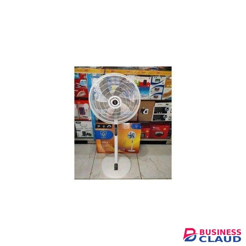 Euroken Remote Controlled URK 16" Modern Standing Quiet Fan White Color with Steady Base