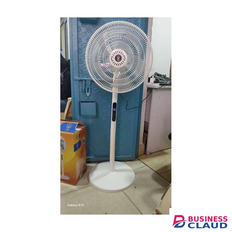 Euroken Remote Controlled URK 16" Modern Standing Quiet Fan White Color With Steady Base And Remote Control