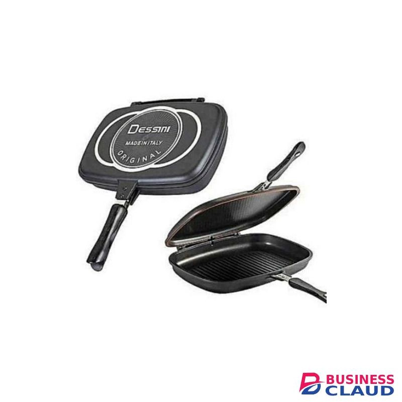Dessini Double Sided Die Cast Made In Italy Grill Pan 40cm