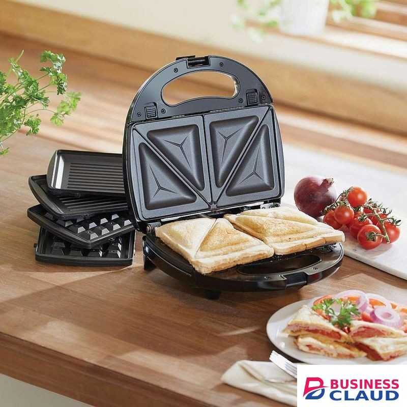 Sokany Sandwich Maker 3 In 1 Sandwich, Grill/Griddle, Waffle, Dual Plate Press For Toasties, Easy To Use & Clean, Non-Stick Plates
