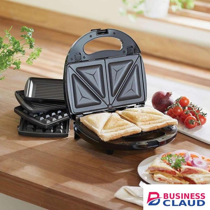 Sokany Sandwich Maker 3 In 1 Sandwich, Grill/Griddle, Waffle, Dual Plate Press For Toasties, Easy To Use & Clean, Non-Stick Plates