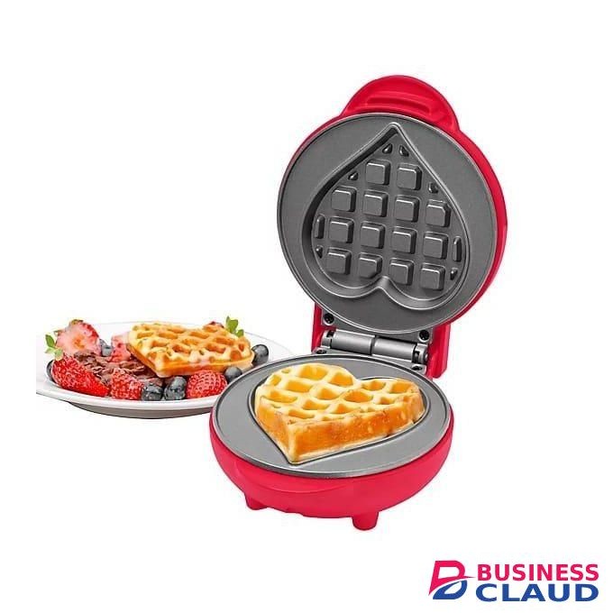 Mini Love-Shaped 5-Inch Waffle Maker – Cute, Compact & Perfect for Delicious Homemade Waffles!