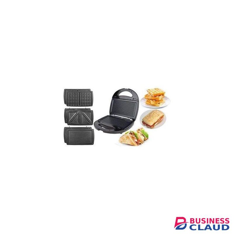 Sokany 3 in 1 Electric Sandwich Maker, Panini Press Grill and Waffles Non-Stick Plates for Cooking Grilling, Burgers, Steaks and Snacks