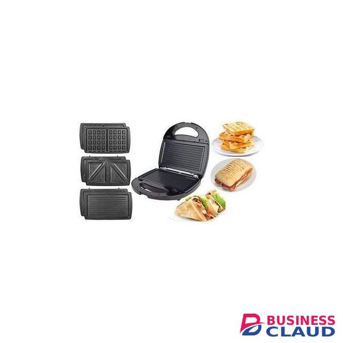 Sokany 3 in 1 Electric Sandwich Maker, Panini Press Grill and Waffles Non-Stick Plates for Cooking Grilling, Burgers, Steaks and Snacks