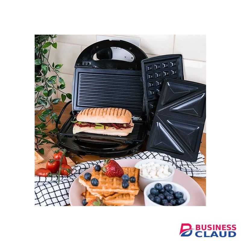 Sokany Kitchen 3 in 1 Sandwich Toaster Waffle Maker Iron Toast Grill Panini Press