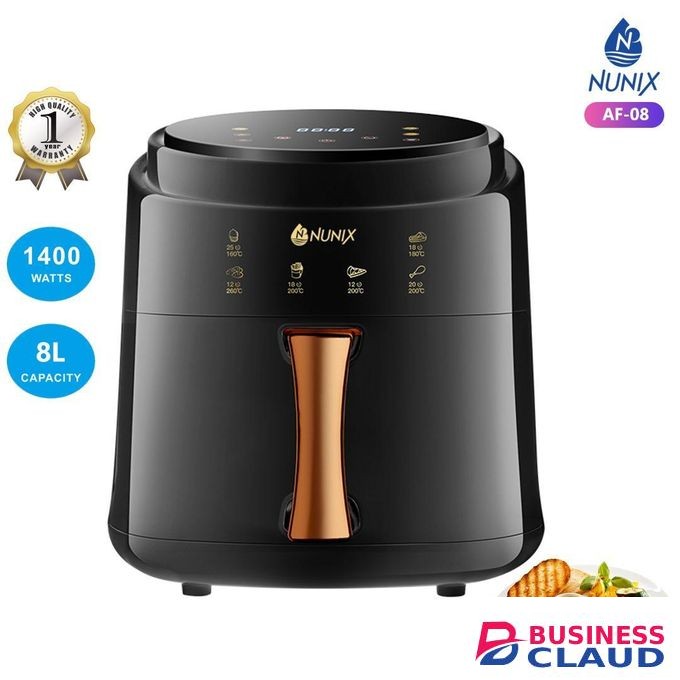 Nunix 8 litres Air Fryer 1400W Oil Free Healthier Air Fryer