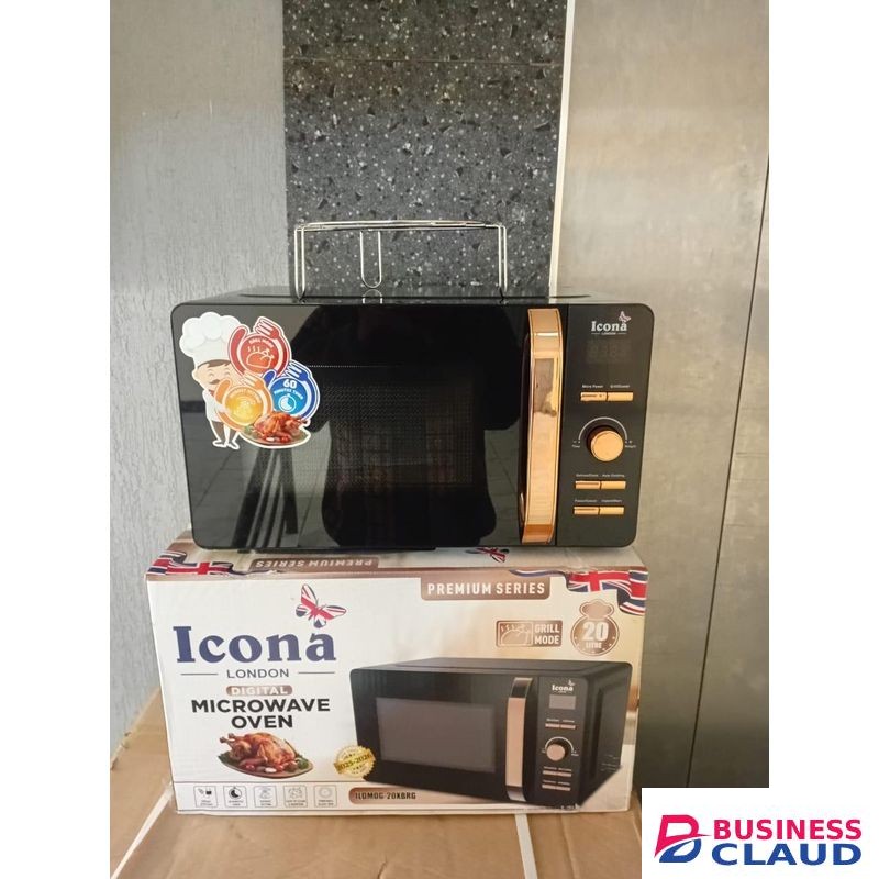 ICONA Compact 20-Litre Microwave with Grill – Perfect for Fast, Versatile Cooking